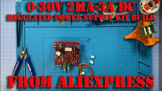 0 30V 2mA 3A DC REGULATED POWER SUPPLY BUILD AliExpress [upl. by Adniles508]