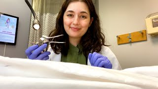 ASMR Seeing the Gynecologist First Pap Smear Patient identifies as a Virgin [upl. by Galatia]