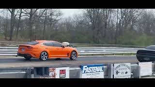 Kia Stinger GT VS Challenger Hellcat [upl. by Enylrac]