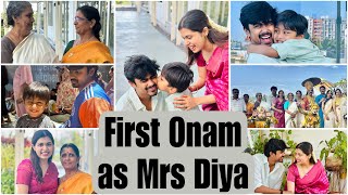 Happy Onam  Onam as a Wifey  Diya Krishna [upl. by Mw]