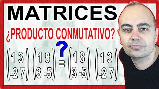 ¿PRODUCTO Conmutativo En MATRICES 🔢 Operaciones Con Matrices EVAUPAU 2025 [upl. by Arratahs]