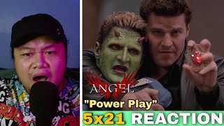 ANGEL 5x21 REACTION  quotPower Playquot  FIRST TIME WATCHING [upl. by Notirb317]