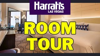 Harrahs Las Vegas Valley Deluxe Queen Room 2023 [upl. by Griseldis928]