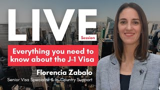 Everything you need to know about the J1 Visa  Live Session [upl. by Aliehc]