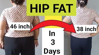 3 DAYS CHALLENGE TO REDUCE HIP FAT  REDUCE SIZE BUTT FAT BROAD HIPS IN JUST 3 DAYS HIP FAT BURN 🔥🔥 [upl. by Hellah]