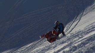 How to Sidehill in Hard Snow On a Snowmobile – Riding Tip [upl. by Lelia]