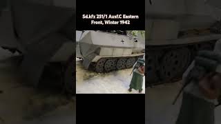 Sdkfz 2511 AusfC Eastern front Winter 1942 프라모델 Tamiya 아카데미과학 [upl. by Drageruaeb]