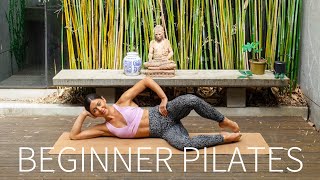 25 MIN FULL BODY PILATES WORKOUT FOR BEGINNERS No Equipment [upl. by Inverson]