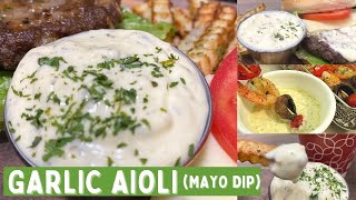 Garlic Aioli Recipe  Pinoy Flavor [upl. by Krucik186]