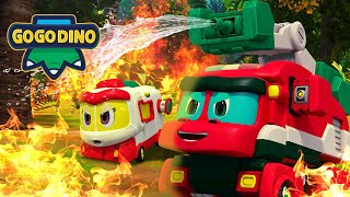 👨‍🚒Best Emergency Rescue Team🚑 GoGoDino Labor Day  Fire Rescue and More  Dinosaurs for Kids [upl. by Shaia]