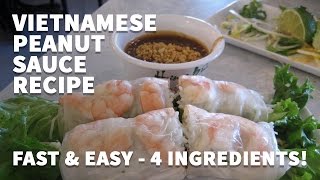 How to make Vietnamese Peanut Sauce for Spring Rolls – Goi Cuon Bo Bia Hoisin Dipping Sauce Recipe [upl. by Starlene]