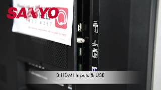 SANYO DP50E44 HD Television Unboxing [upl. by Akerdal556]