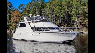 1990 Hatteras 52 Cockpit Motor Yacht CHERLIN SOLD by Chuck Grice [upl. by Simons]