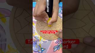 Trying Posca Marker craft posca mdf art artandcraft painting [upl. by Romano]