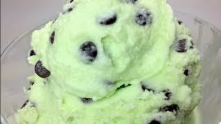 Mint amp Chocolate Chip Ice Cream  200th RECIPE [upl. by Colb252]