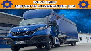 Der IVECO DAILY MINI  SATTELZUG  Von 080 kmh in  Sekunden [upl. by Uahsoj663]