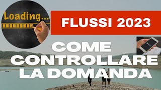 COME CONTROLLARE LO STATO DELLA DOMANDA DEL DECRETO FLUSSI 2023 E COME VEDERE LE COMUNICAZIONI [upl. by Anitsrik]