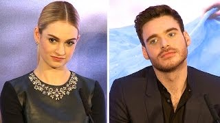 Cinderella Press Conference  Lily James Richard Madden Kenneth Branagh [upl. by Woodrow157]