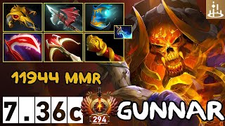 Gunnar  Clinkz Engulfing Step Carry  736c  Immortal Dota 2 Pro Plays [upl. by Anrehs416]