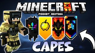 MINECRAFT PE 116 CAPES  HOW TO GET CAPES IN MIENCRAFT PE 116  MCPE 116 CAPES [upl. by Torry846]