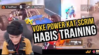 HABIS TRAINING VOKEY POWER KAT SCRIM [upl. by Eustashe]