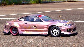 PiNK RC YOKOMO YD2 SX3 PRO Nissan SiLViA S15 RAIJIN RWD Drifting Attempt  RC ADVENTURES [upl. by Volding]