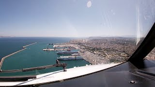 Cockpit View  Visual approach to Heraklion runway 09 [upl. by Assilav800]