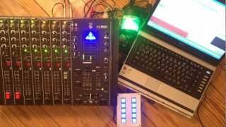 Behringer Mischpult DX2000 mit Multicolorampel Automute Rotlichtsteuerung Talktimer Calldetektor [upl. by Alyose571]