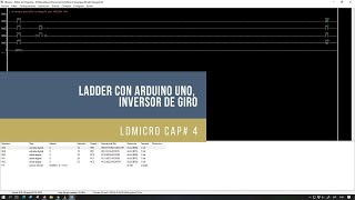 ⚡ LDmicro Cap04 micro PLC Ladder con Arduino UNO Inversor de Giro [upl. by Euqitsym]