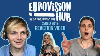 Serbia  Eurovision 2019 Reaction Video  Nevena Božović  Kruna [upl. by Llenahs]