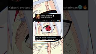 Kakashi Mangekyo sharingan🥶🔥anime animation naruto narutoshippunden ytshorts [upl. by Nnyleahs]