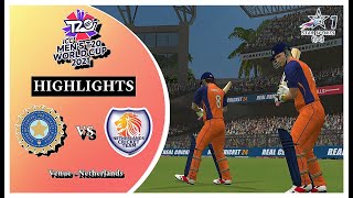 India vs Netherland I T20 World Cup 2024 I Highlights I Real Cricket 24 [upl. by Dolorita]