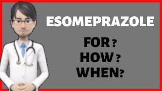 What is ESOMEPRAZOLE Nexium for How does esomeprazole work When to take esomeprazole [upl. by Aloise396]