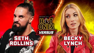 Seth Rollins vs Becky Lynch  Hot Ones Versus [upl. by Adis931]