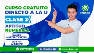 🔴 Curso Gratuito  📕 Admisión 2024  🏫 Ingreso a la Universidad  📚 Clase 2  🧠 Aptitud Numérica [upl. by Bivins]