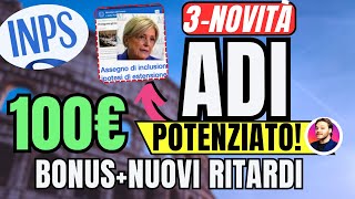 Novità INPS👉AUMENTI ASSEGNO DI INCLUSIONE 🔴PAGAMENTI AUU NASPI✅BONUS 100€ [upl. by Alodie]