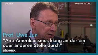 DIE LINKE Parteitag Einschätzungen von Politikwissenschaftler Uwe Jun [upl. by Esialb804]