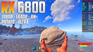 Rust on the RX 6800  4K  1440p  1080p  Ultra amp Potato [upl. by Aerdnaed]