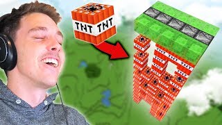 I built a TNT CANNON in Minecraft part 7 [upl. by Selegna]