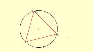 How to construct an equilateral triangle inscribed in a circle [upl. by Oguh]