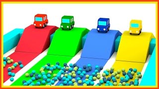 JUMPING CARS Ball Pool  Cartoon Cars Videos for Kids Cartoons for Children  Kids Cars Cartoons [upl. by Attenauqa]