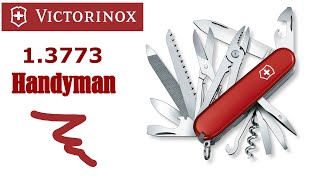 Victorinox 13773 Handyman Super Pocket Knife with 24 Functions unboxing and demo [upl. by Kim]