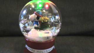 Snoopy snow globe singing Christmas songs [upl. by Elocon]