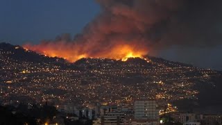 INCÊNDIO DESTRÓI A CASA DE UMA OBREIRA NA ILHA DA MADEIRA [upl. by Acinyt]