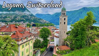 Lugano Switzerland 4K  The most beautiful Swiss cities  Fairytale town [upl. by Amsirp871]