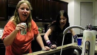 DISGUSTING POPCORN SALT CHALLENGE FAIL [upl. by Weinert]