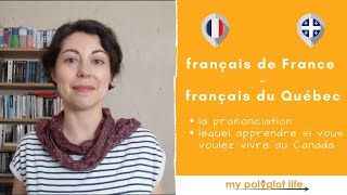 Français Québécois vs français de France  La prononciation [upl. by Auohp]