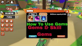 How to use GEMS amp SKILL GEMS in 😤Breath😤 1 Blade Slayer UPD  Roblox bladeslayer roblox [upl. by Nerro]