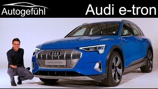 Audi etron REVIEW Premiere production car allnew Audi etron EV  Autogefühl [upl. by Ydualc]