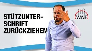 Stützunterschriftengeber zieht Unterschrift nach Einreichung Wahlvorschlag zurück  erlaubt [upl. by Llertnod529]